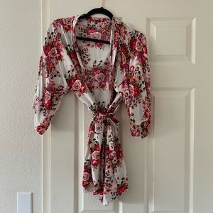 Floral robe